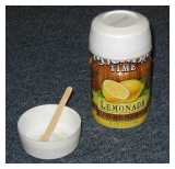 Country Time Lemonade as an epoxy mixing cup - Rocks photo