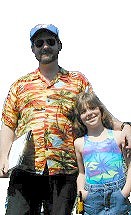 Mike Mundy and his daughter