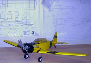 Rocks' OS Max 25FP powered Global ARF AT-6 Texan